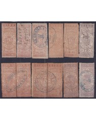 F-EX52679 CUBA SPAIN ANTILLES 1867-188? GIROS EXCHANGE CHECK ALL DIFFERENTS.