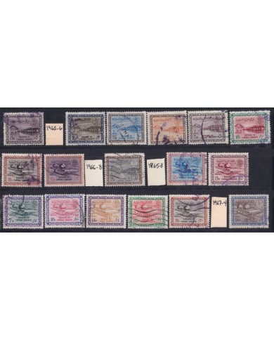 F-EX51905 SOUTH ARABIA SAUDI DEFINITIVE OIL FACTORY MOSQUEE STAMPS LOT.