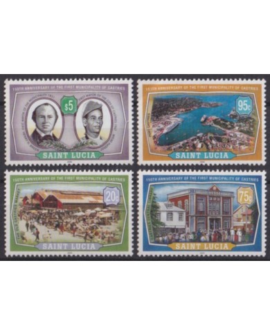 F-EX55301 ST LUCIA MNH 2000 150th ANNIV OF CASTRIES HISTORIC EVENTS.