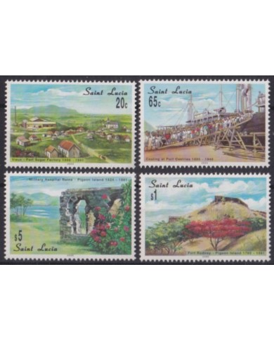 F-EX55302 ST LUCIA MNH 2000 HISTORIC EVENTS FORT RODNEY.