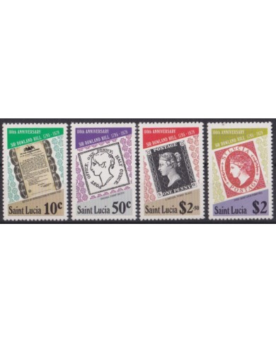 F-EX55304 ST LUCIA MNH 1979 CENTENARY OF ROWLAND HILL.