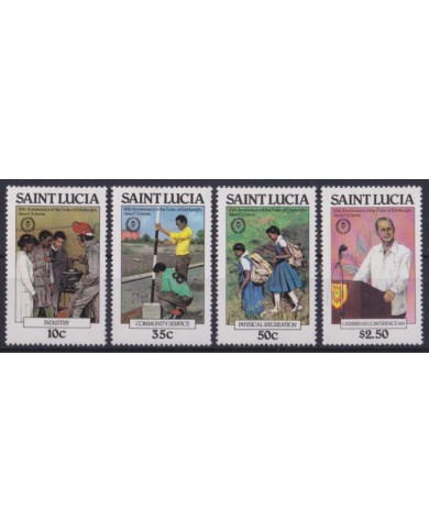 F-EX55309 ST LUCIA MNH 1981 25th ANNIV AWARD DUKE OF EDIMBURG INDUSTRY RECREATION.