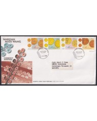 F-EX55029 MALAYSIA FDC 1998 CURRENCY HERITAGE COIN TO SPAIN.