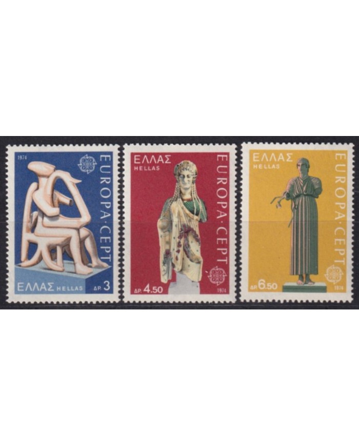 F-EX53555 CYPRUS MNH 1974 EUROPA CEPT ARCHAELOGY ART.