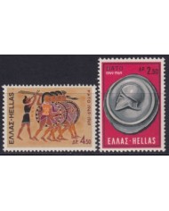 F-EX53586 GREECE MNH 1969 NATO 50th ANNIVERSARY ARCHAELOGY ART.