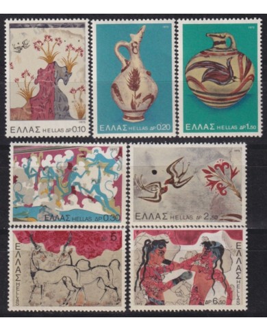 F-EX53589 GREECE MNH 1973 SANTORINI FINDING ARCHAELOGY ART SCULTURE.