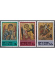 F-EX49691 CYPRUS MNH 1976 CHARITMAS ART PAINTING ANGELS.