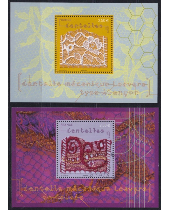 F-EX55314 FRANCE MNH 2011 TRADITIONAL LACE SHEET.