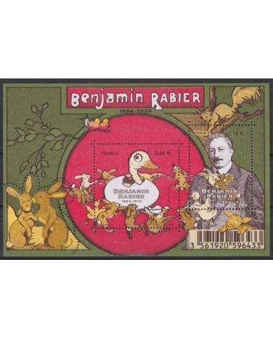 F-EX55321 FRANCE MNH 2014 BENJAMIN RABIER TALES OF CHILDREN SHEET.