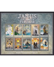 F-EX55063 FAROE FOROYAR MNH 2004 POEMS JANUS JENS HENDRIK OLIVER SHEET.