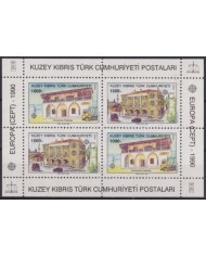 F-EX54407 CYPRUS NORTH TURKEY MNH 1990 EUROPA CEPT ARCHITECTURE.