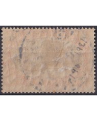 F-EX55372 LIBERIA 1921 75c INVERTED OVERPRINT USED.