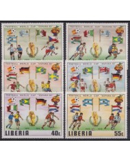 F-EX55522 LIBERIA MNH 1982 WORLD CHAMPIONSHIP SOCCER FOOTBALL SET.