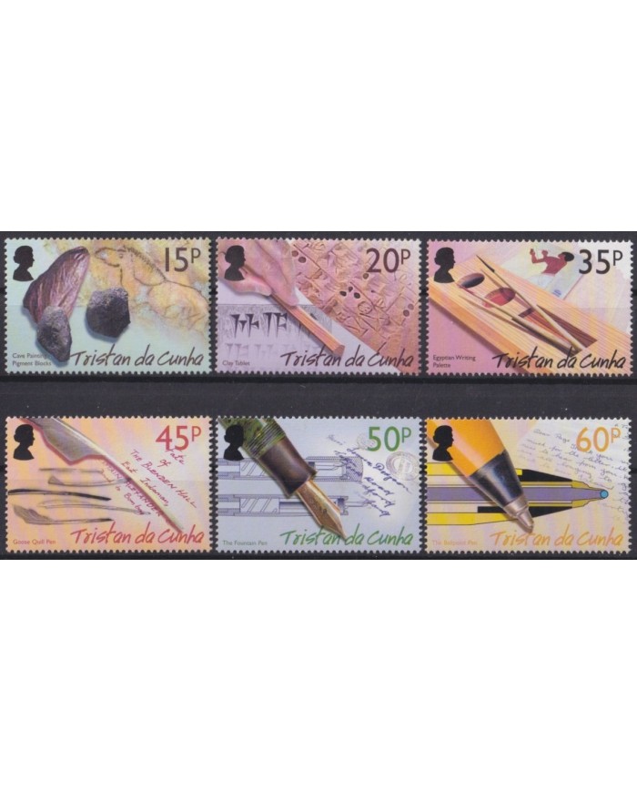 F-EX54437 TRISTAN DA CUNHA MNH 2004 HISTORY OF WRITING PAPIRUS.