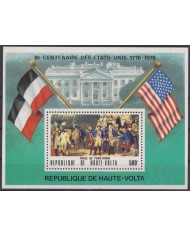 F-EX54376 UPPER VOLTA MNH 1976 BICENTENARY OF AMERICAN REVOLUTION.