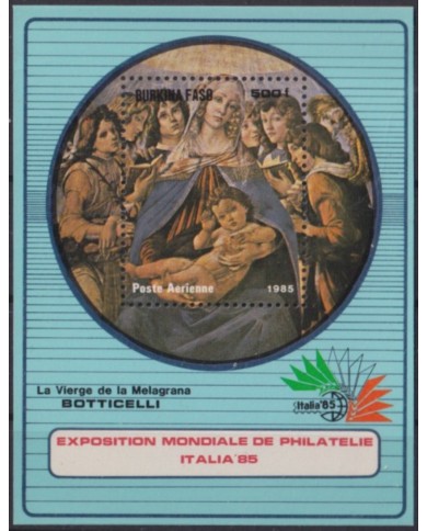 F-EX55173 BURKINA FASO MNH 1985 ART PAINTING SANDRO BOTTICELLI.