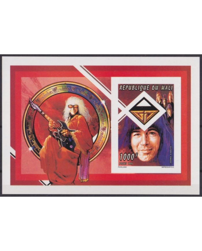 F-EX55166 MALI MNH 1995 JERRY GARCIA MUSIC IMPERFORATED.