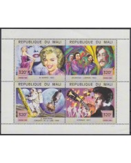 F-EX55168 MALI MNH 1999 MUSIC MARILYN MONROE BEATLES JOHN LENON ELVIS PRESLEY.