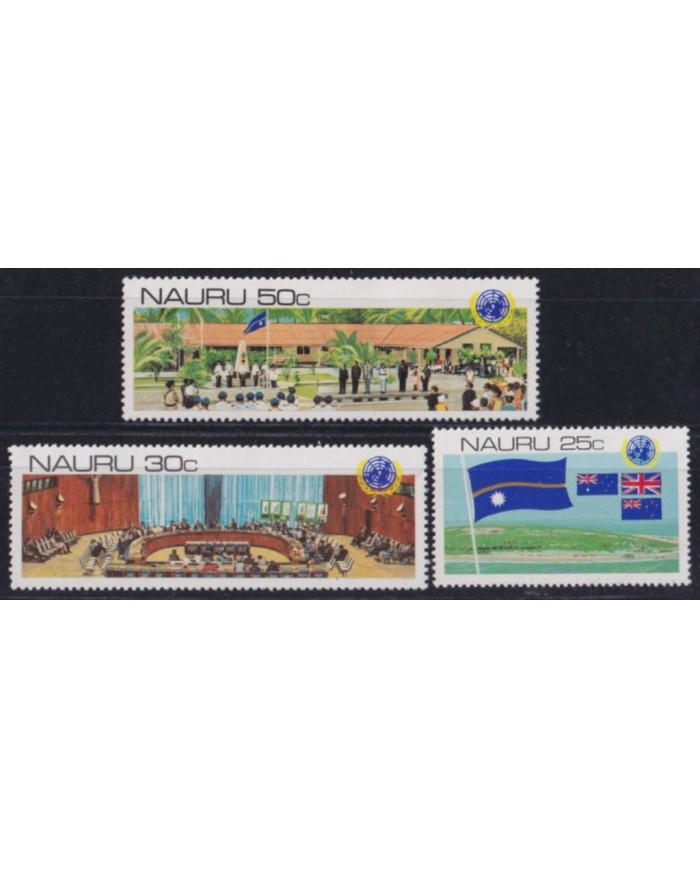 F-EX53376 NAURU MNH 1980 DECLARATION INDEPENDENCE ANNIV.