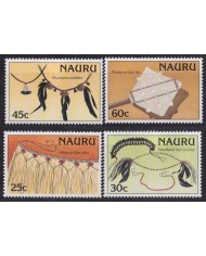 F-EX53252 NAURU MNH 1987 NECKLACED ARTIFACTS.