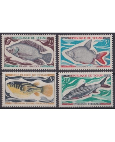 F-EX55927 CHAD TCHAD MNH 1969 MARINE WILDLIFE FAUNA FISH.