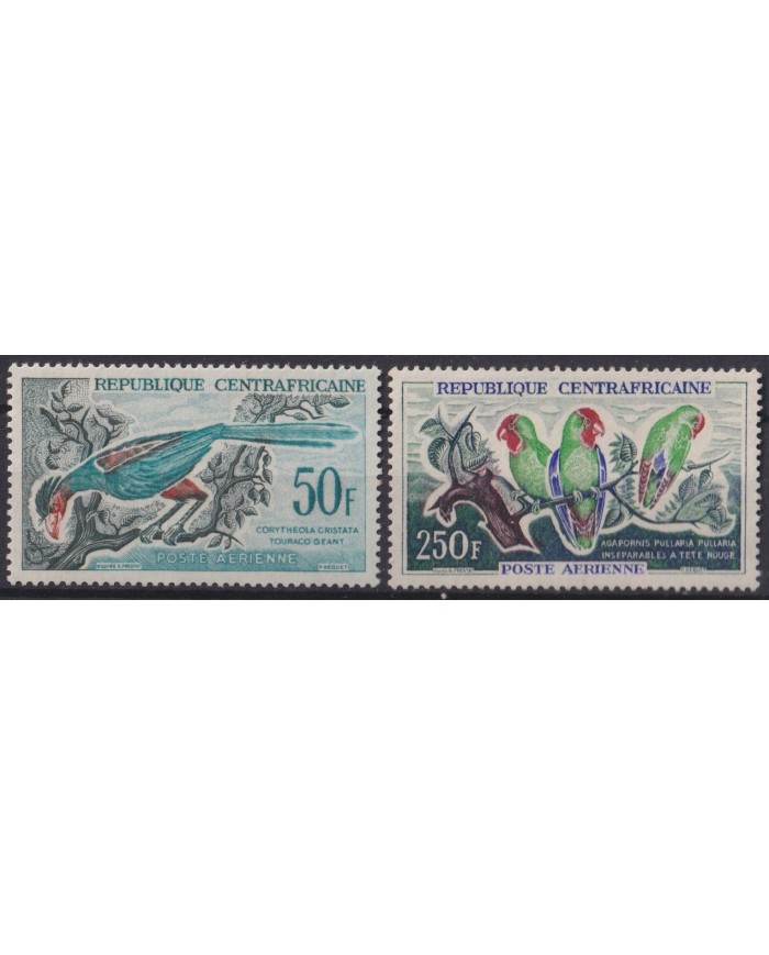 F-EX55678 CENTRAL AFRICA MNH 1962-63 BIRDS VÖGEL OISEAUX AVES PAJAROS.