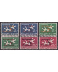 F-EX55921 GUINEA GUINEE MNH 1962 SPACE CONQUEST OVERPRINT BIRDS VÖGEL OISEAUX AVES.
