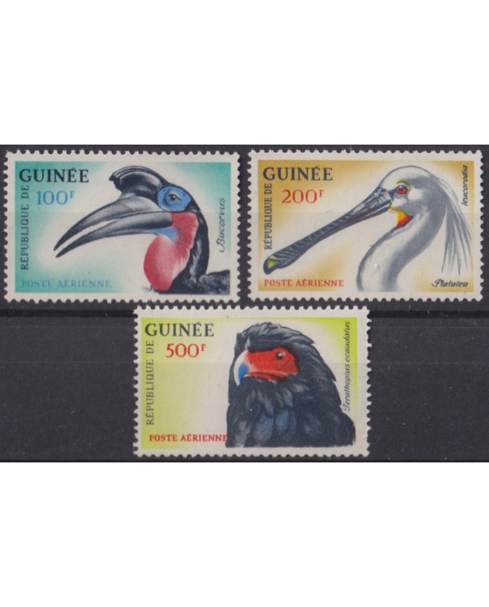 F-EX55920 GUINEA GUINEE MNH 1962 ENDARGERED SPECIES BIRDS VÖGEL OISEAUX AVES.