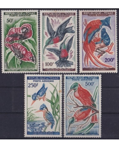 F-EX55917 CHAD TCHAD MH 1961-63 BIRDS VÖGEL OISEAUX AVES.
