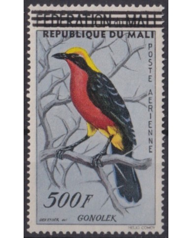 F-EX55671 MALI MNH 1960 OVERPRINT NEW COUNTRY BIRDS VÖGEL OISEAUX AVES.