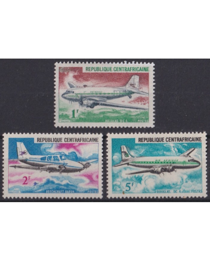 F-EX55685 CENTRAL AFRICA REP 1967 MH AIRPLANE AVION.