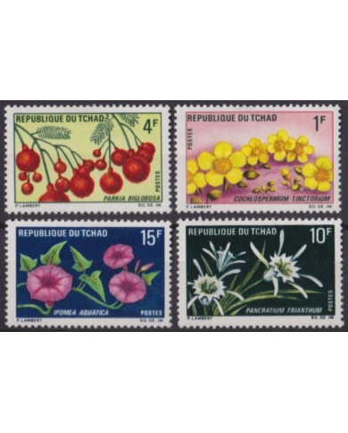 F-EX55900 CHAD TCHAD MNH 1969 FLOWER FLORES.