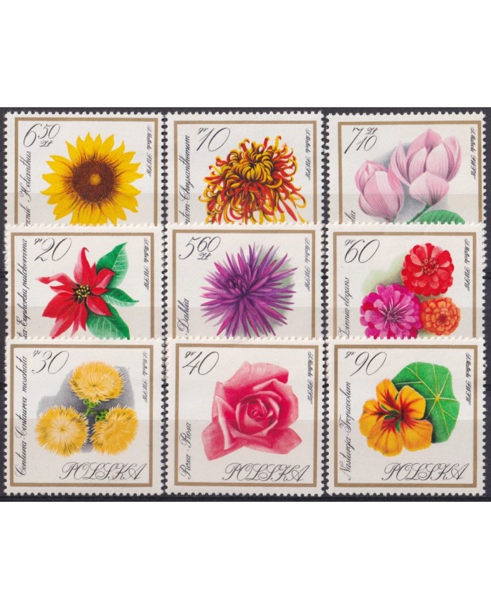F-EX55906 POLAND MNH 1966 FLOWER FLORES.