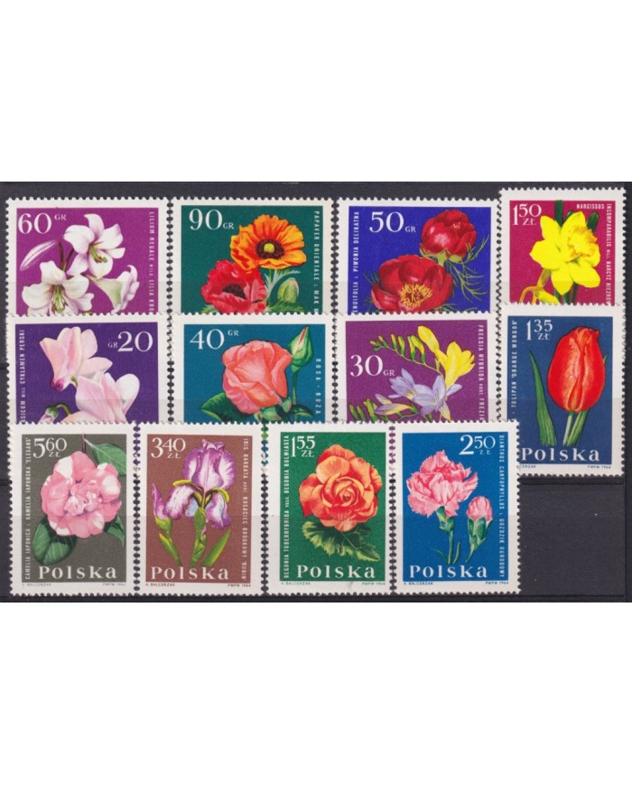 F-EX55699 POLAND MNH 1964 FLOWER FLORES.