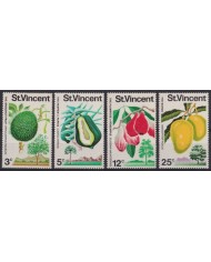 F-EX55909 ST VINCENT MNH 1972 FRUIT MANGO PAPAYA PLUMROSE ROSEAPPLE.