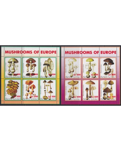 F-EX55702 SIERRA LEONE MNH 1998 MUSHROOMS OF EUROPE.