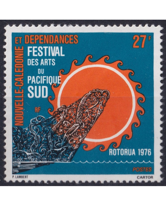 F-EX53260 NEW CALEDONIE MNH 1976 PACIFIC SUD ART FESTIVAL ROTORUA.