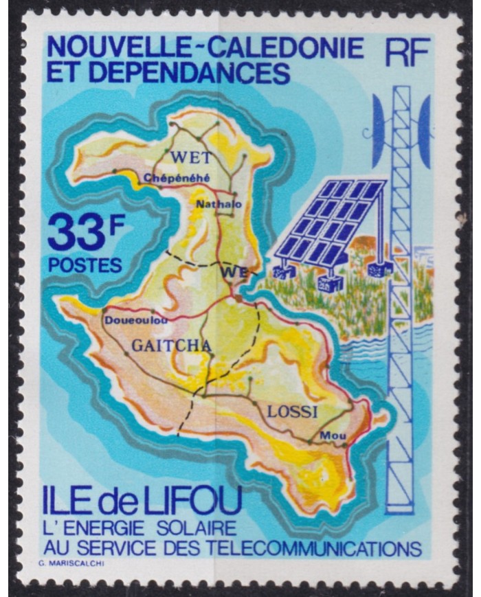 F-EX53253 NEW CALEDONIE MNH LIFOU IS SUN ENERGY TELECOMMUNICATIONS USE.