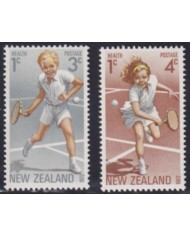 F-EX44498 NEW ZEALAND MNH 1972 HEALTH NATIONAL FUNDATION SPORT TENNIS.