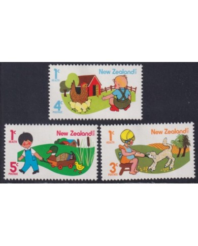F-EX44488 NEW ZEALAND MNH 1975 HEALTH CHILDREN DRAWING.