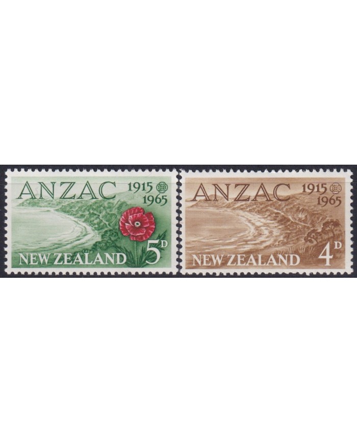 F-EX43603 NEW ZEALAND MNH 1965 ANZAC BEACH LANDSCAPE.