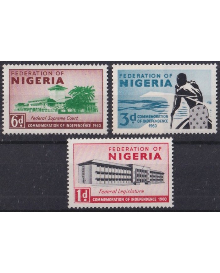 F-EX44211 NIGERIA MNH 1960 CONMEMORATION OF INDEPENDENCE.
