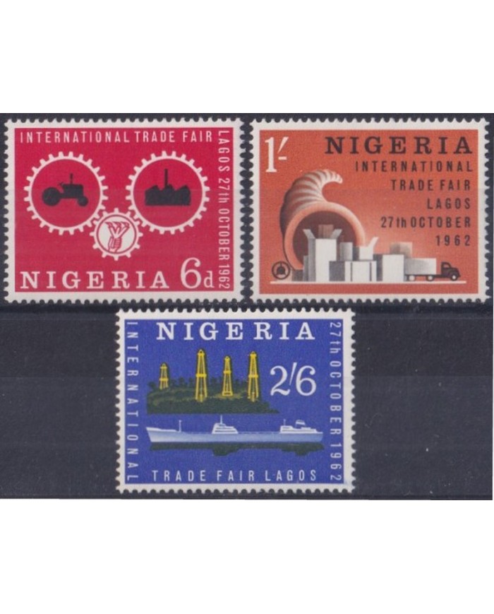 F-EX44210 NIGERIA MNH 1962 INTERNATIONAL TRADE FAIR OF LAGOS.