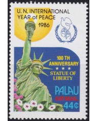F-EX49994 PALAU MNH 1986 CENTENARY OF STATUE OF LIBERTY MONUMENT.
