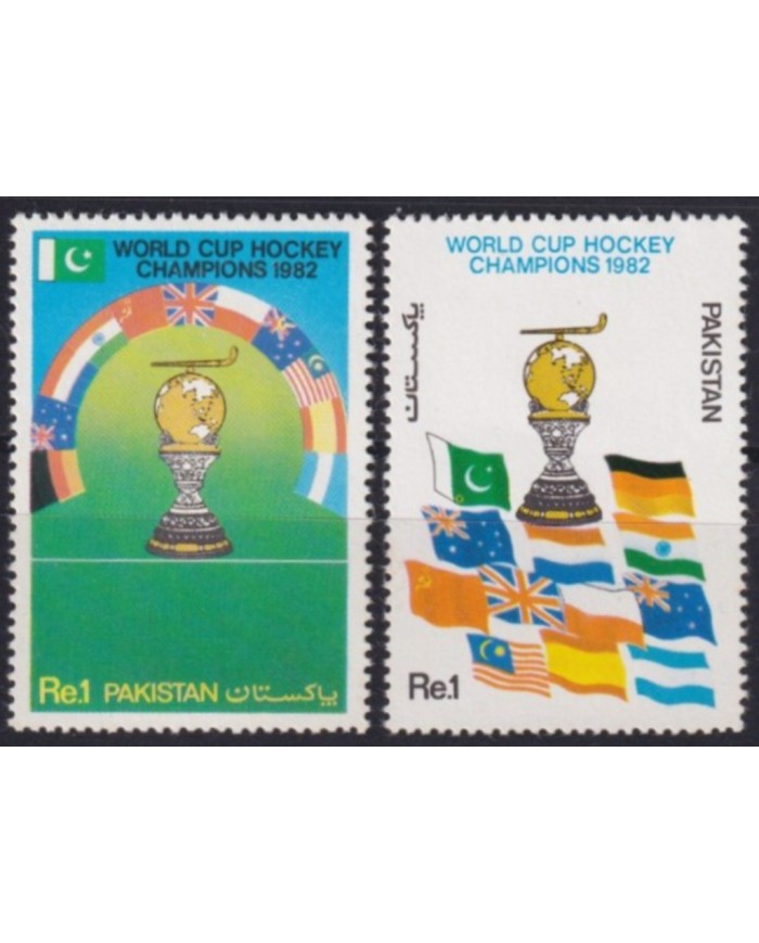 F-EX53612 PAKISTAN MNH 1982 WORLD CHAMPIONSHIP CUP HOCKEY.