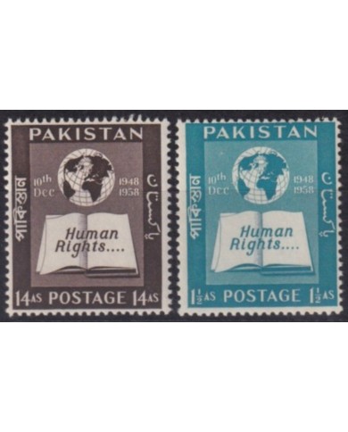 F-EX53630 PAKISTAN MNH 1958 HUMAN RIGHT.