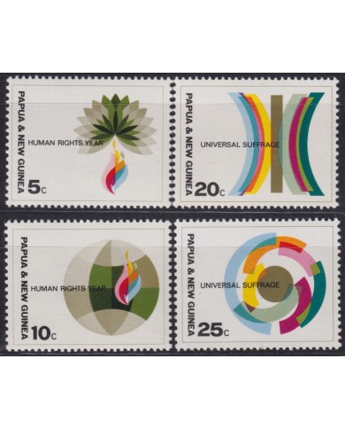 F-EX50024 PAPUA NEW GUINEA MNH 1968 HUMAN RIGHT.