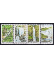 F-EX43946 PAPUA NEW GUINEA MNH 1990 WATERFALLS LANDSCAPE.