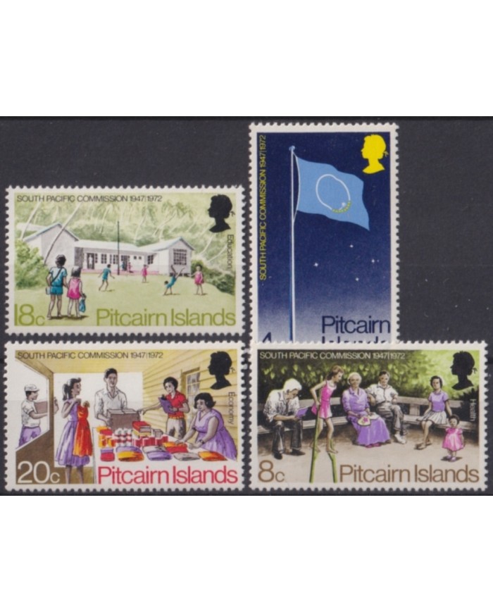 F-EX49996 PITCAIRN IS MNH 1972 SOUTH PACIFIC COMMISSION.