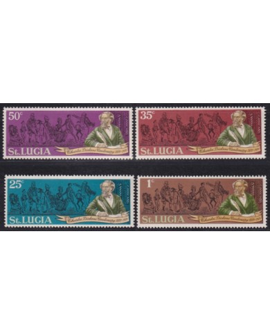 F-EX53488 ST LUCIA MNH 1970 CHARLES DICKENS.